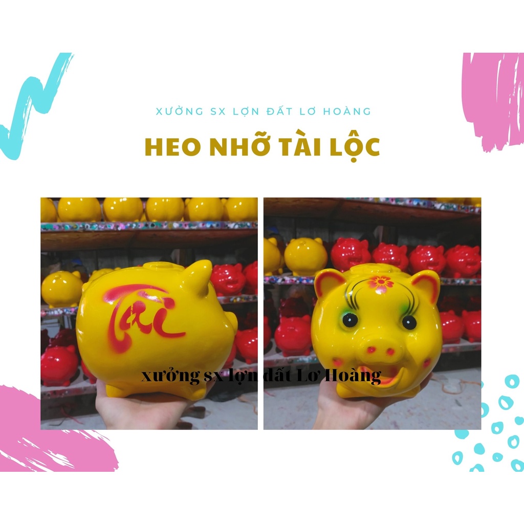 Heo đất tiết kiệm dễ thương, Lợn đất tiết kiệm, Heo Pi tài lộc mẫu đẹp