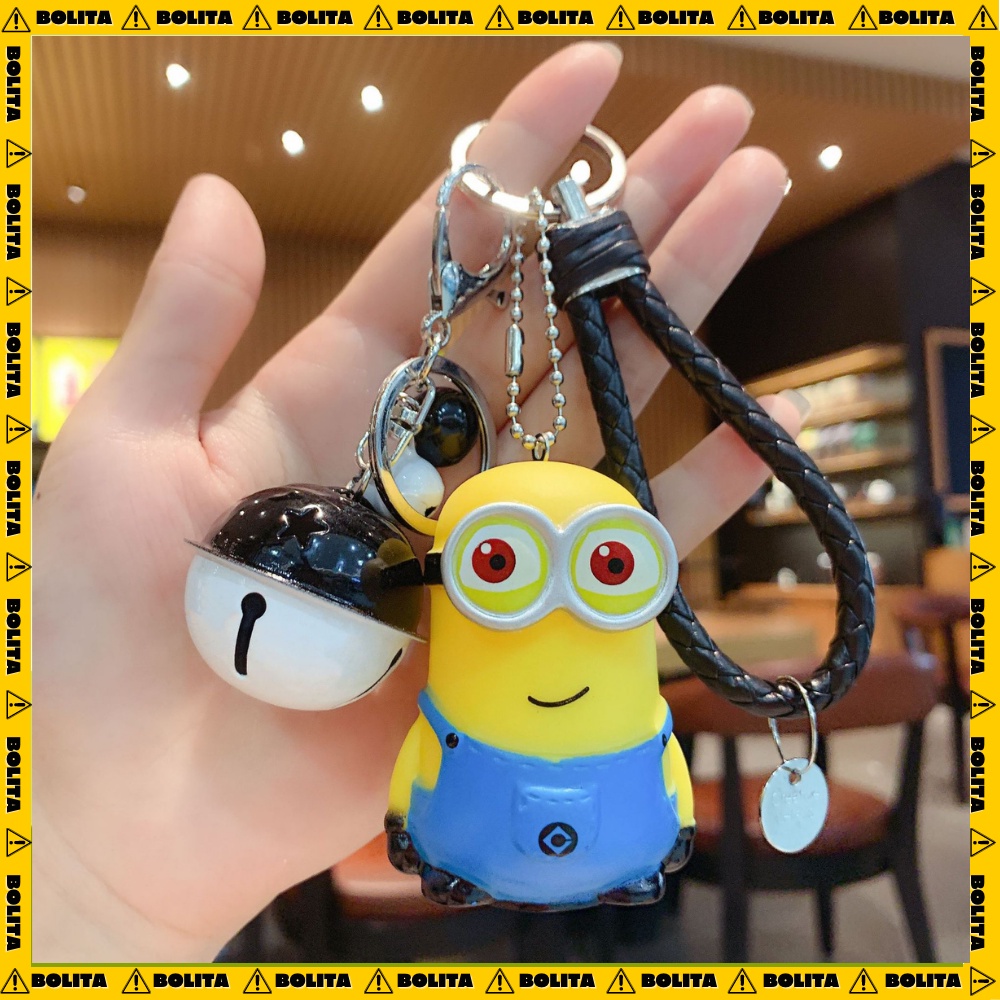 Móc khóa chìa xe máy ô tô cute minion dễ thương đẹp treo khóa balo cao cấp độc lạ phong cách đáng yêu BOLITA