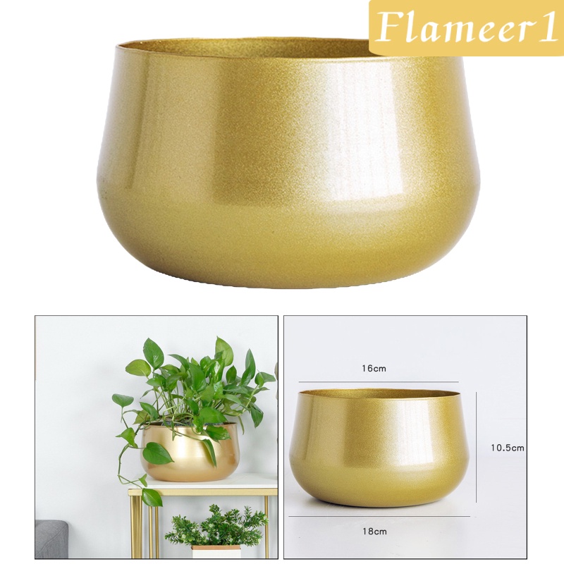 [Flameameer1] Chậu Trồng Cây Bằng Đồng Thau Có Lỗ Thoát Nước