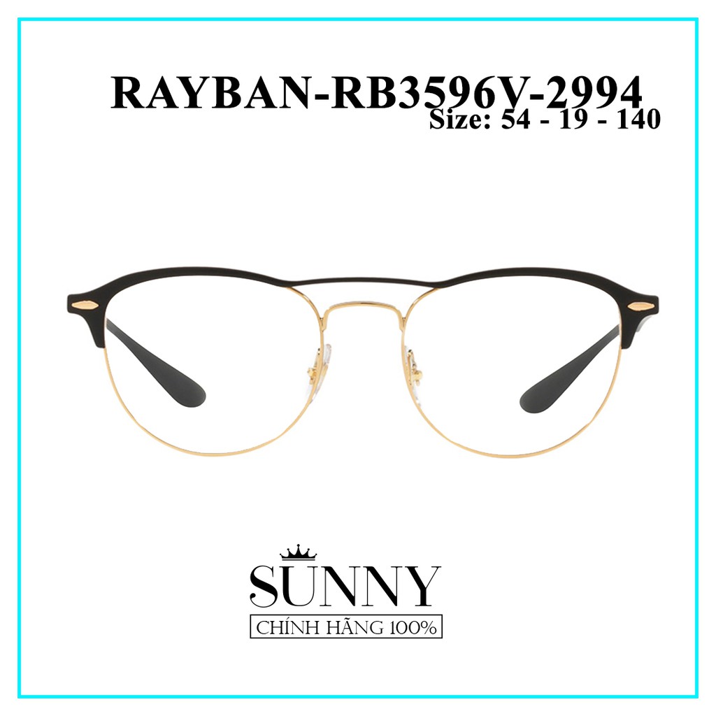 RB3596V (2 màu mới nhất) - gọng kính thời trang Rayban, sp có kèm tem chống hàng giả của bộ công an