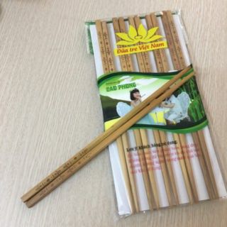 10 đôi đũa tre ( hoa văn )