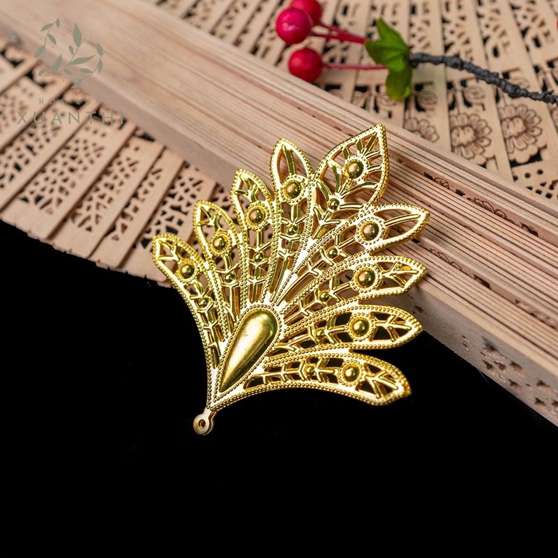 1 phiến đuôi công thiếc T41 - 80*74mm làm vương miện Lolita, nguyên liệu làm trang sức cổ trang, hầu đồng | Phụ kiện