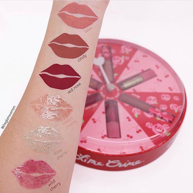 Set son kem Lime Crime Spin The Dial Lip Set