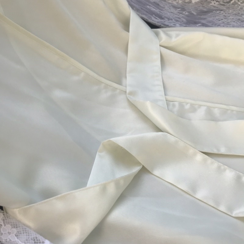 Áo choàng ngủ pijama kimono vnxk chuẩn chất liệu cotton satin