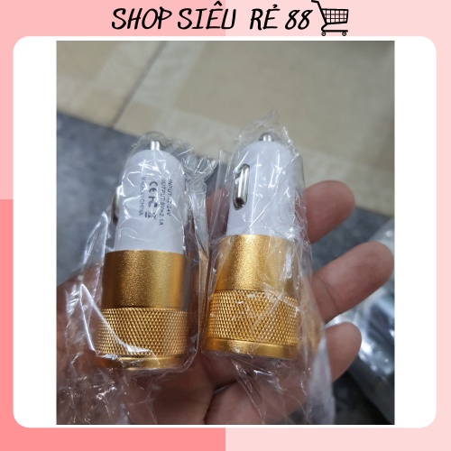 Củ Sạc Nhanh 2 Cổng Usb Dc 2.1a Cho Xe Ô Tô ( Có Hộp Đựng) 88154 SHOP SIÊU RẺ