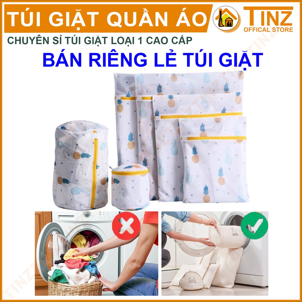 Túi Giặt TINZ VN Trái Thơm, Túi Lưới Giặt Đựng Áo Quần Cao Cấp Dành Cho Máy Giặt