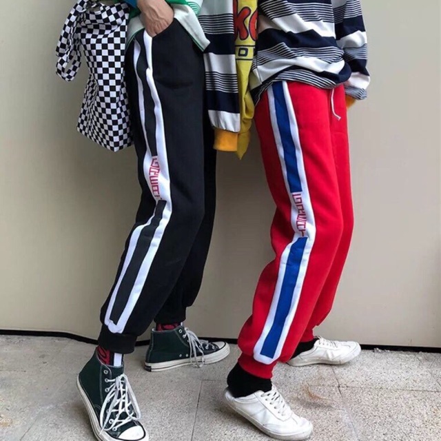 Quần jogger Nỉ unsiex Chữ Giữa nam nữ phong cách ulzzang Wind
