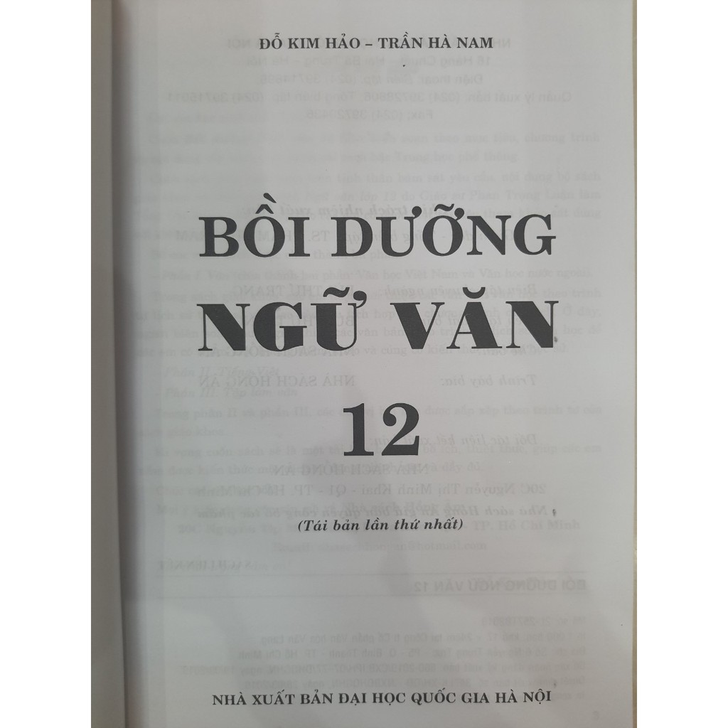 Sách - Bồi dưỡng Ngữ văn 12