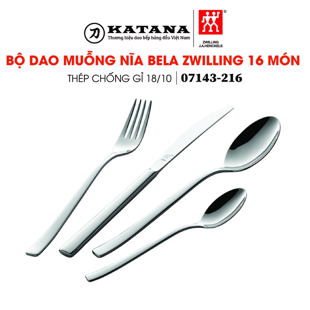 ZWILLING - Bộ dao muỗng nĩa Bela - 16 món, 24 món, 30 món