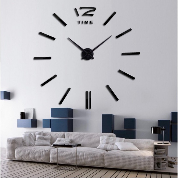 Đồng hồ dán tường Clock Euro khuôn mẫu dán cực chuẩn