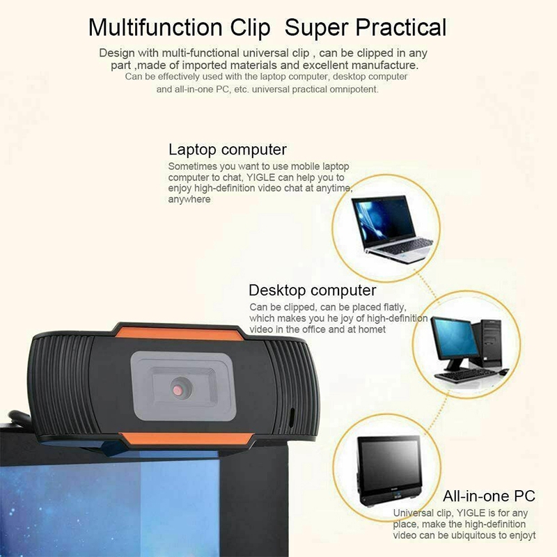 Webcam Usb 2.0 1080p Có Micro Cho Máy Tính / Laptop | BigBuy360 - bigbuy360.vn