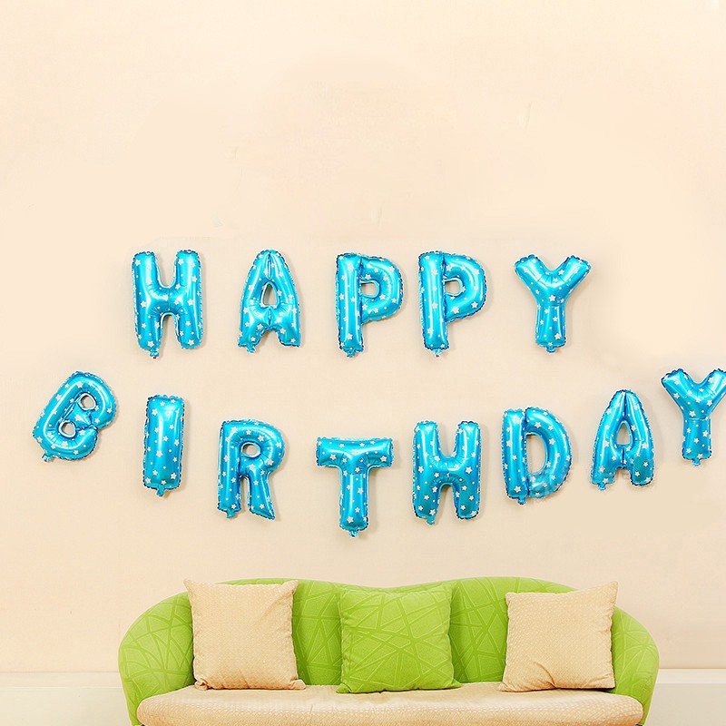 Bộ 13 Chữ Bóng Sinh Nhật - Happy Birthday