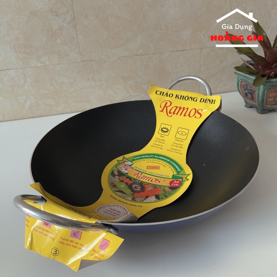 Chảo Chống Dính 2 Quai Sâu Lòng Cao Cấp Đủ Size Từ 20cm Đến 46cm - Gia Dụng Hoàng Gia