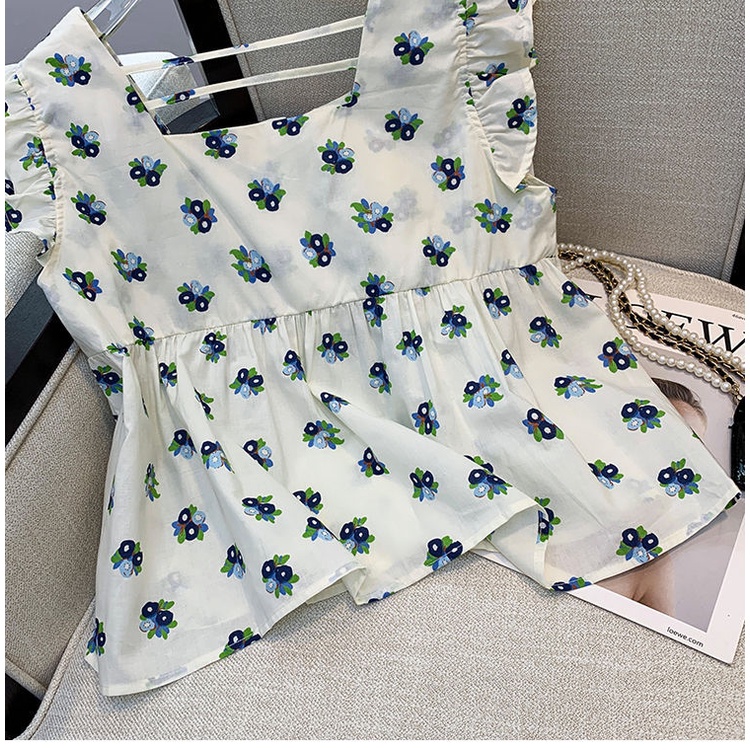 Áo Hoa Không Tay Thời Trang Mùa Hè Xinh Xắn Dành Cho Nữ