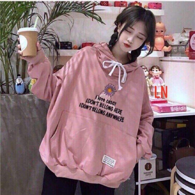 [FREESHIP ĐƠN TỪ 50K] Áo hoodie I Love hoa LNG0919