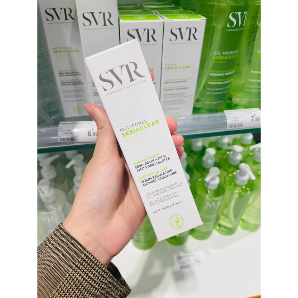 Kem Dưỡng Sebiaclear Mat+Pores Giúp Giảm Mụn Kiềm Dầu Cho Da 40ml