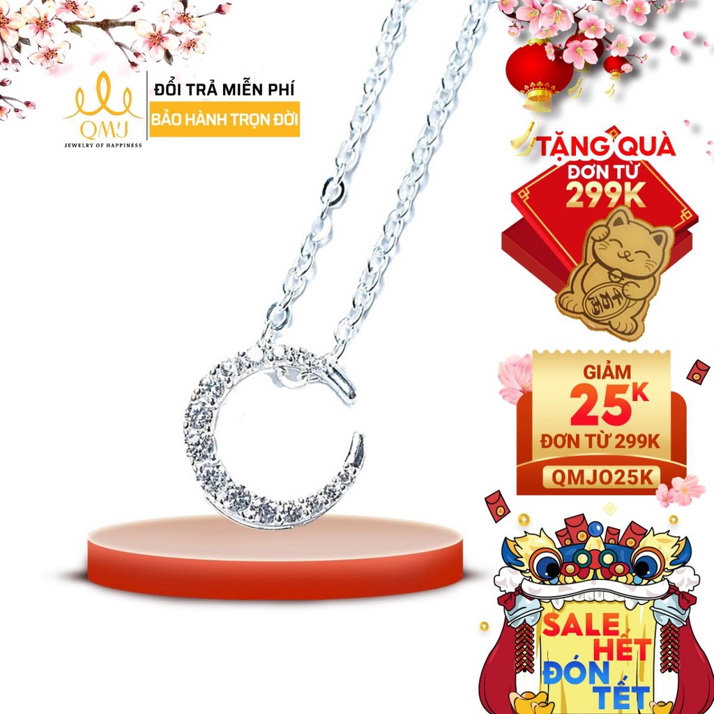 Dây chuyền QMJ The moon bạc 925 sáng lấp lánh Q032