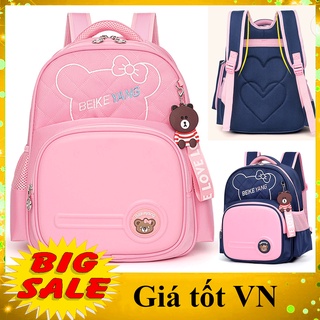 Balo cho bé gái tiểu học cấp 1, cặp sách học sinh chống gù