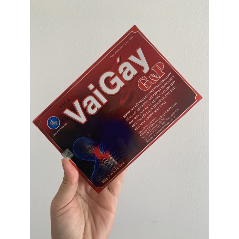 VIÊN UỐNG VAI GÁY GP - CHỢ SỈ DƯỢC MIỀN NAM | BigBuy360 - bigbuy360.vn