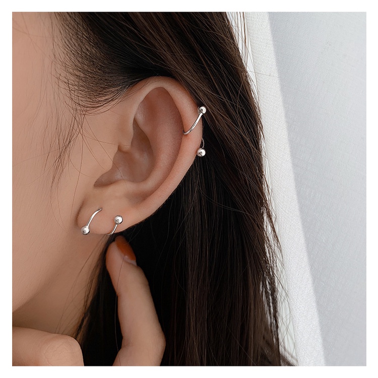 Bông Tai MAYEBE LAVEND Thép Titan Mạ Vàng 18k Hàn Quốc