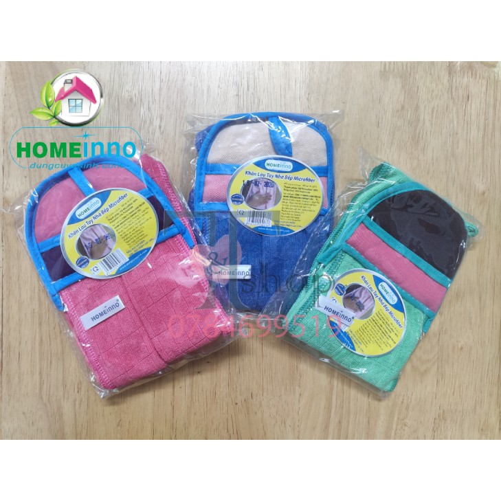 Khăn Lau Tay Nhà Bếp Homeinno Vải Microfiber Siêu Sạch Tiện Dụng