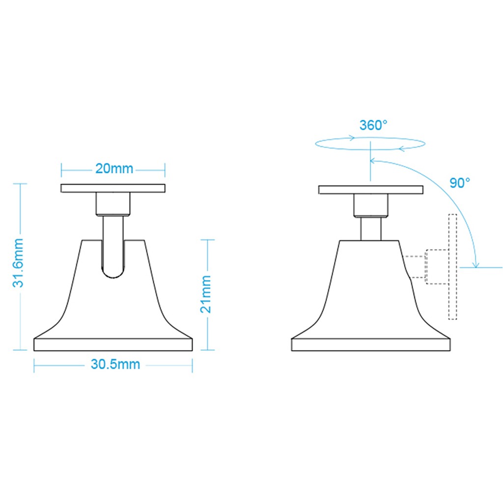 Đế gắn thiết bị cảm biến chuyển động cơ thể người Xiaomi Aqara cao cấp cho Mijia | BigBuy360 - bigbuy360.vn