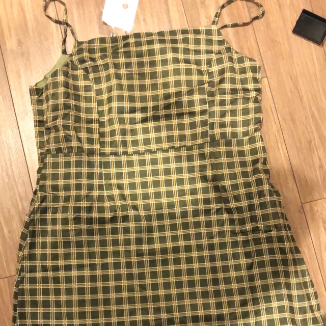 Váy caro xanh bsize tách set