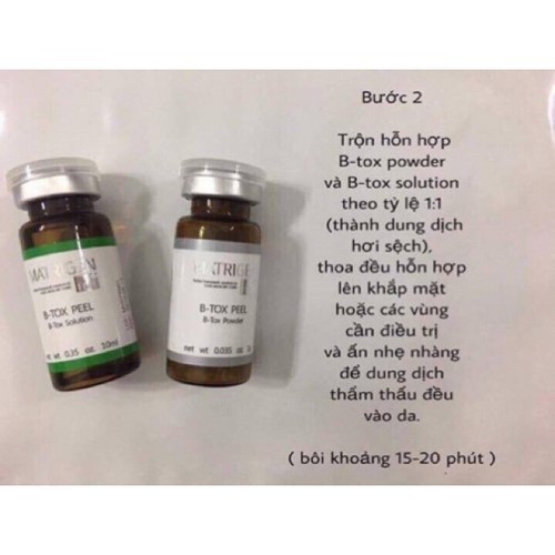 BTOX_PELL 2 MÀU MATRIGEN -- VI KIM TẢO BIỂN THAY DA SINH HỌC CHUYÊN DÙNG TRONG SPA