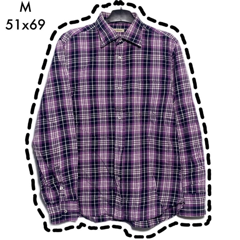 Áo sơ mi flannel sọc caro 2hand chuẩn Mỹ
