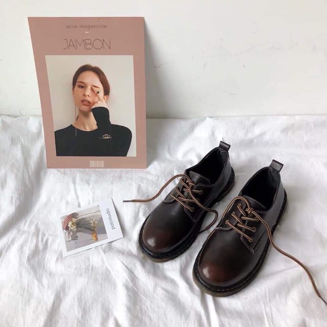 (Có sẵn) Giày oxford thắt dây 2 màu | BigBuy360 - bigbuy360.vn