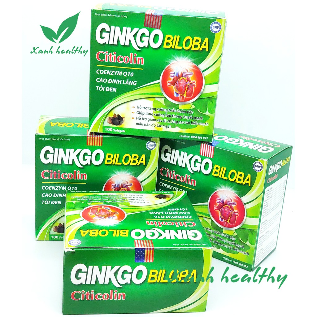 Ginkgo Biloba USA 240mg Viên uống hoạt huyết Tăng cường tuần hoàn não Hàng Chính Hãng