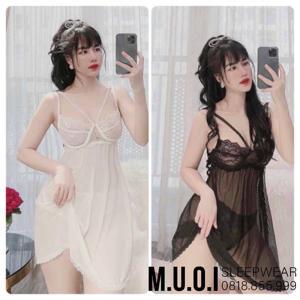 [FREESHIP] Váy ngủ sexy QUẢNG CHÂU-SX 058 -Váy ngủ voan cúp ngực có gọng định hình - hàng có sẵn( video+ ảnh) | BigBuy360 - bigbuy360.vn