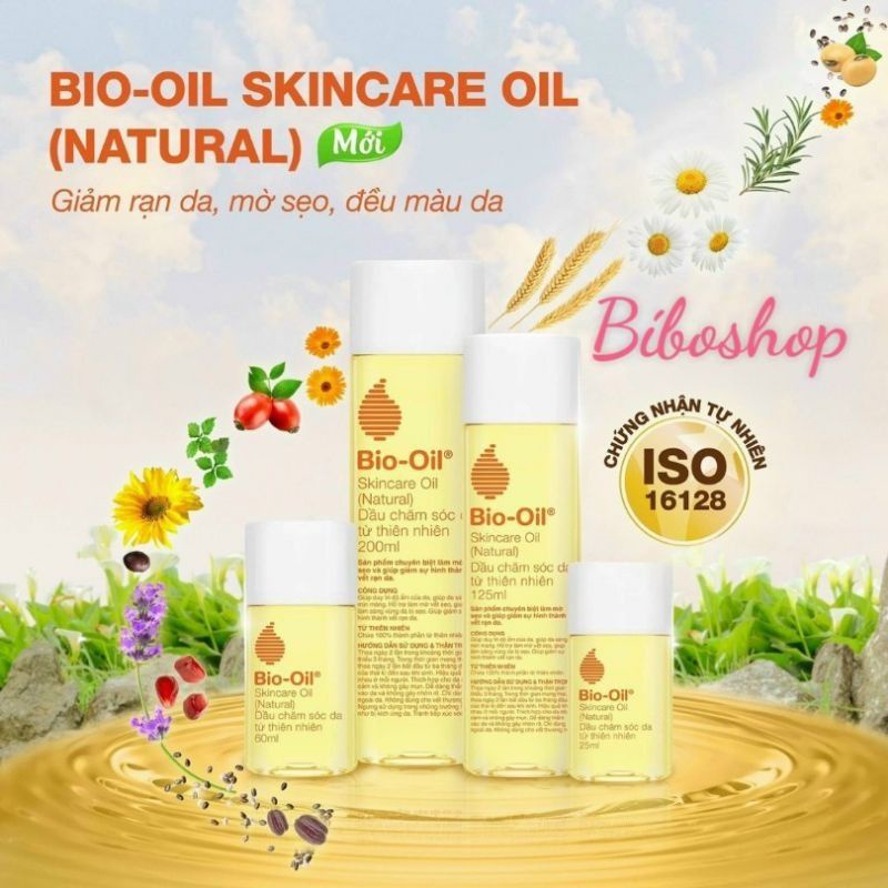 BIO-OIL SKINCARE OIL (NATURAL) - DẦU CHĂM SÓC DA TỪ THIÊN NHIÊN “THẾ HỆ MỚI" FULL SIZE