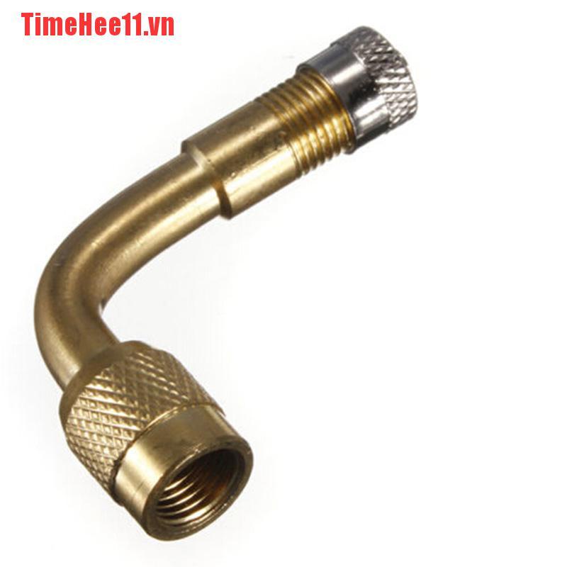 【TimeHee11】1PC MOTORCYCLE MOTORBIKE TYRE VALVE EXTENSION ADAPTOR 90 DEGREE AN