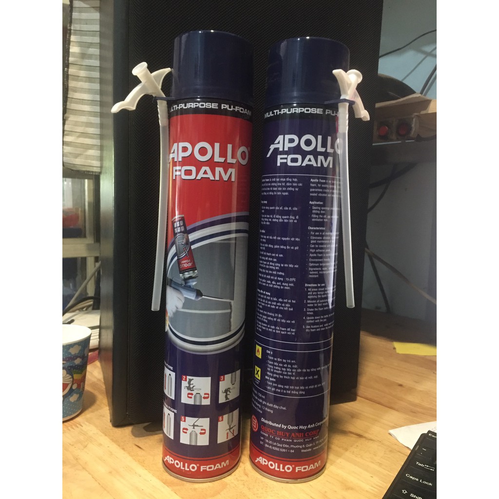 Keo bột nở Apollo Foam  trang trí viền gương