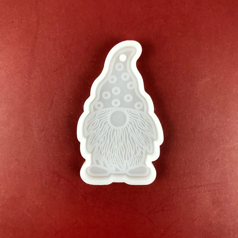 Khuôn Silicone Làm Móc Khóa Nhựa Resin Hình Vòng Tròn Phục Sinh DIY