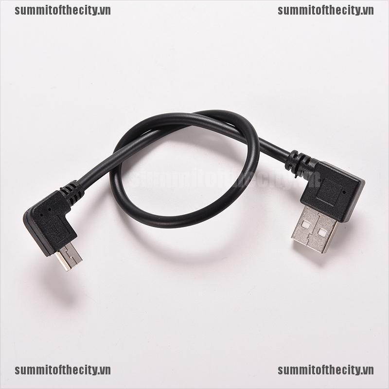 Dây Cáp Sạc Chuyển Đổi Đầu USB 2.0 A Right Male Sang Mini B 5P Right Angle Male