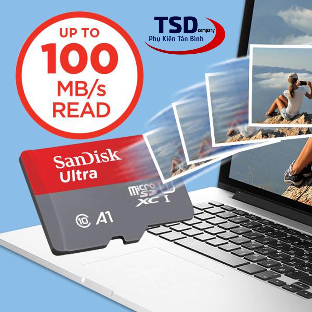 Thẻ Nhớ SanDisk Ultra 32GB 100MB/s MicroSDXC UHS-I A1 Chính Hãng