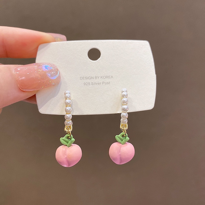 Bông Tai Ngọc Trai Hình Chữ C Kín Nước Kiểu Hàn Quốc Thời Trang Mùa Hè 2022 Mới