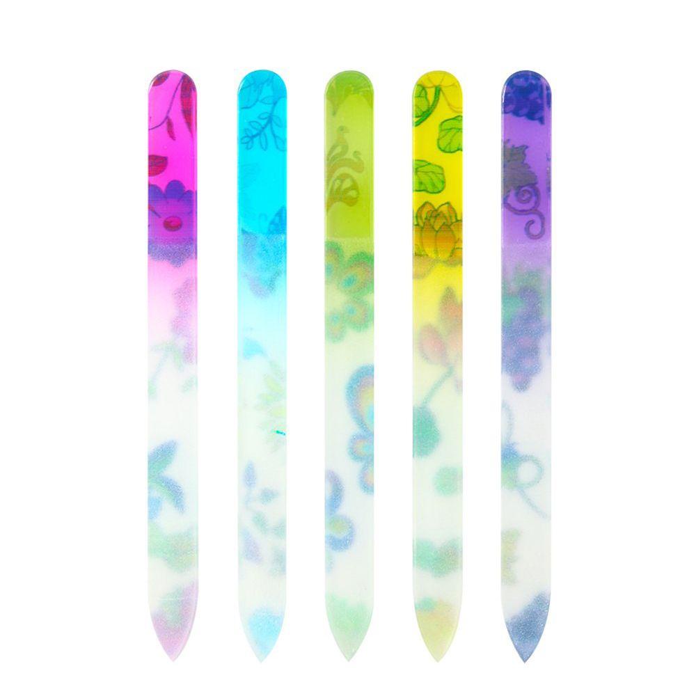 OCEANMAP Dụng Cụ Dũa Móng Tay Mặt Kính Lấp Lánh Dành Cho Bạn Nữ