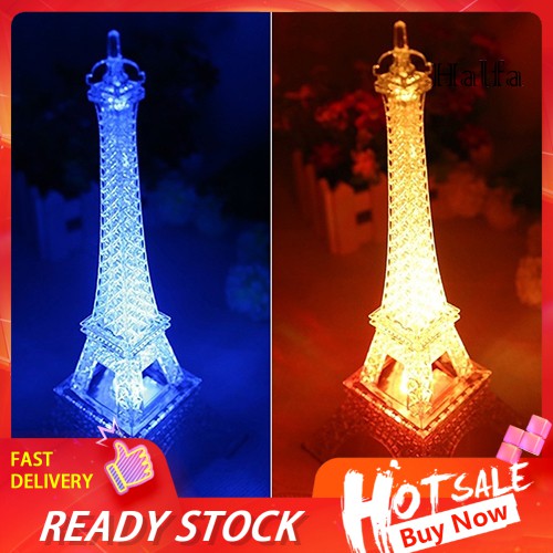 Đèn Ngủ Led Chuyển 7 Màu Hình Tháp Eiffel