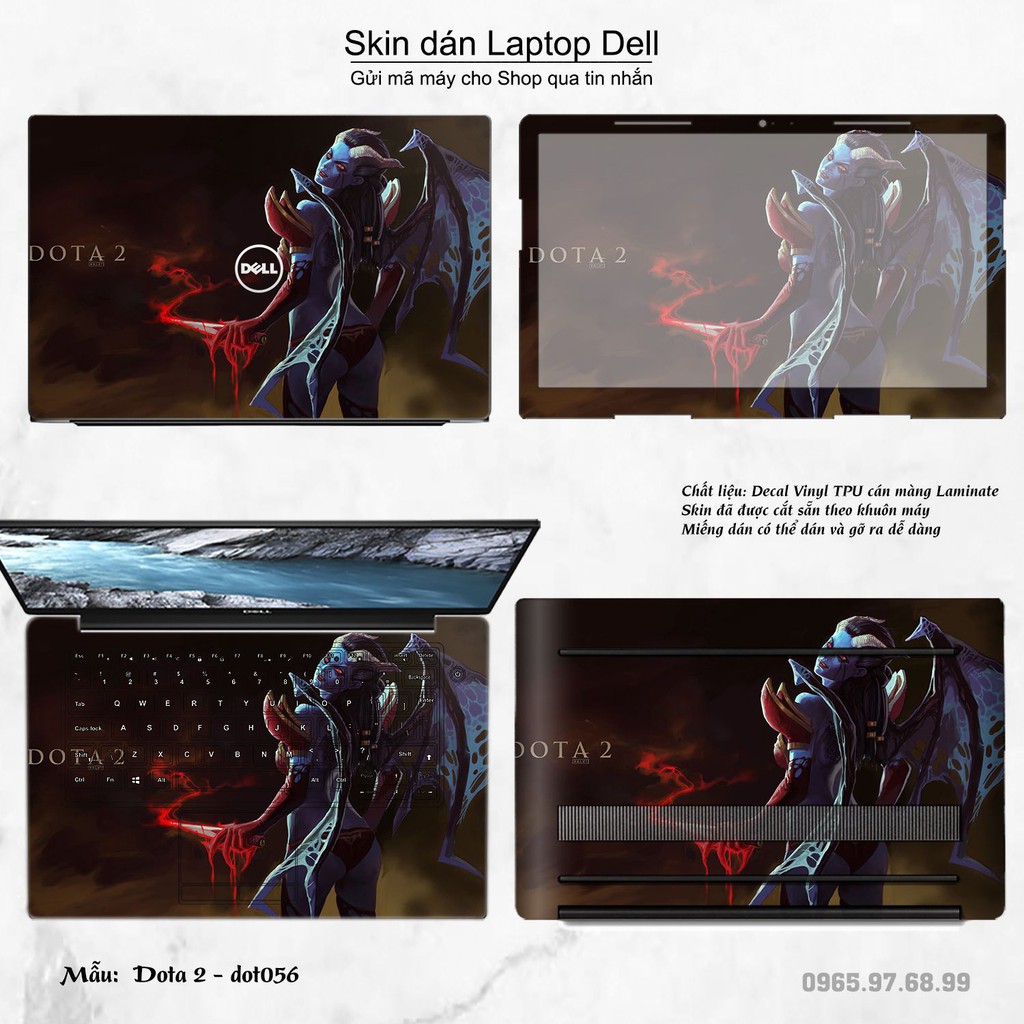 Skin dán Laptop Dell in hình Dota 2 nhiều mẫu 10 (inbox mã máy cho Shop)