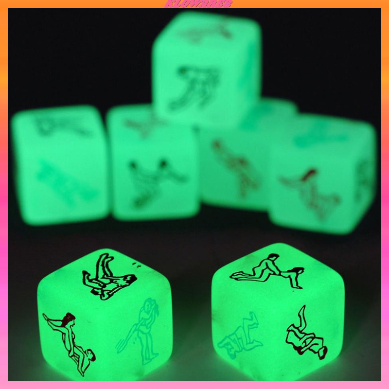 Let Your Roll Decide~D12 Foreplay Dice Game~2 Pieces~Glow in the Dark #6