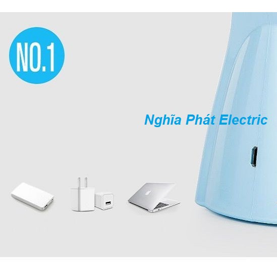 QUẠT SẠC SIÊU MÁT DP 7605 PIN 4000MAH - 3 TỐC ĐỘ GIÓ - ĐÈN LED