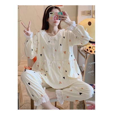 Bộ Mặc Bầu Dài Tay Ở Cữ  Sau Sinh-SAQ200