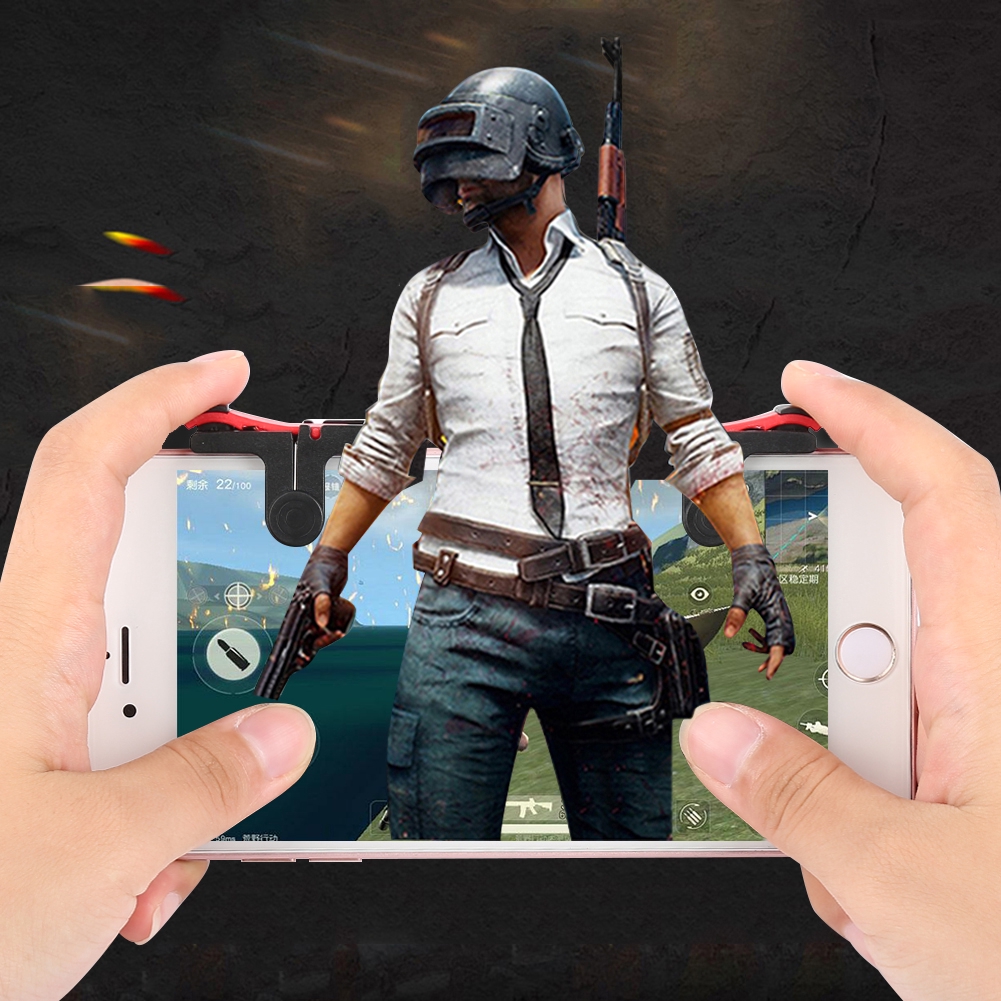 Set 2 kẹp điện thoại có nút bấm chuyên dụng chơi trò PUBG FUT1