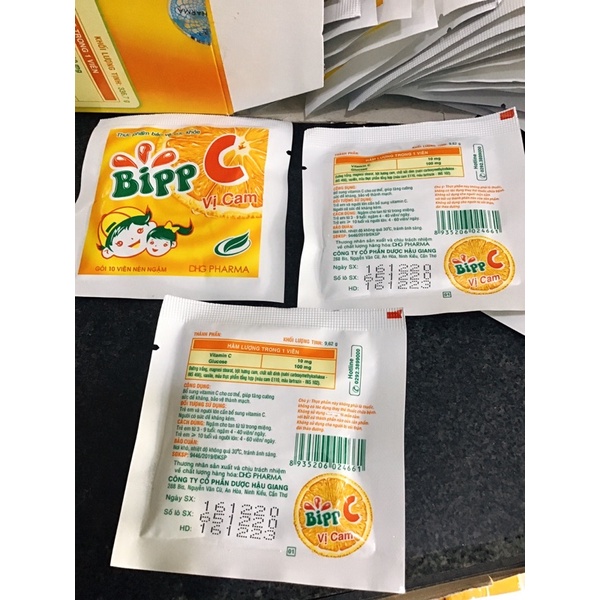 Kẹo C tuổi thơ Bipp C - Viên ngậm giúp tăng cường sức đề kháng cho trẻ