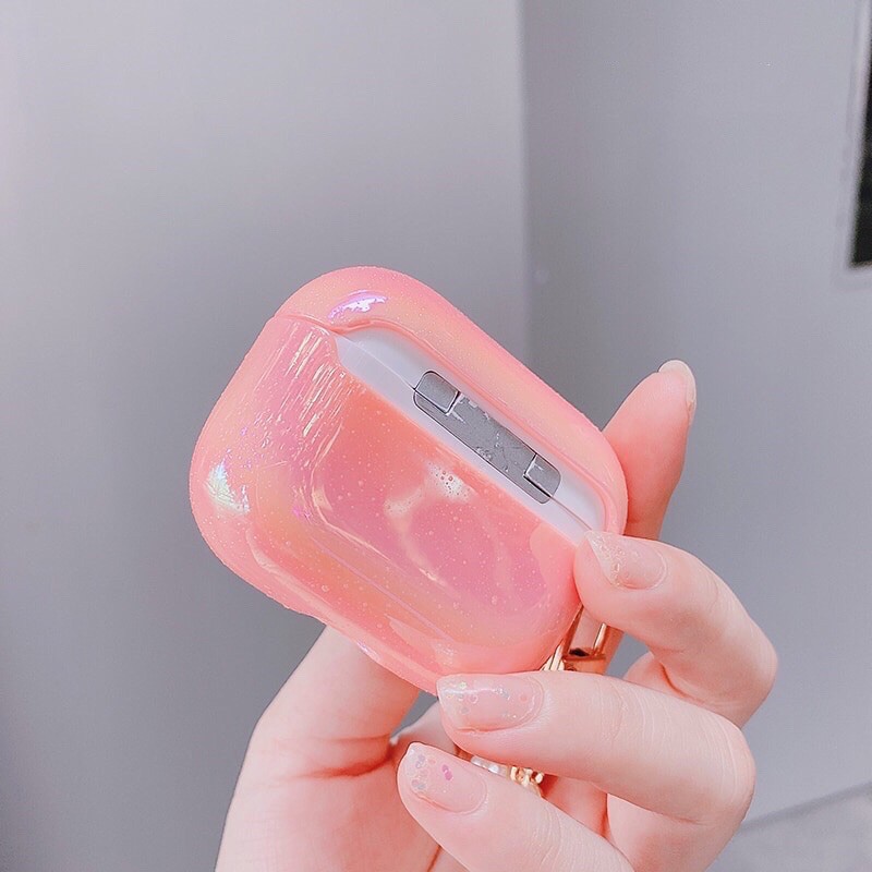 Vỏ bọc bảo vệ màu ánh ngọc trai cho hộp sạc tai nghe Airpods 1 / 2 / pro - mr.Case