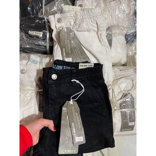 Quần bò kakhi mềm co dãn dáng boy