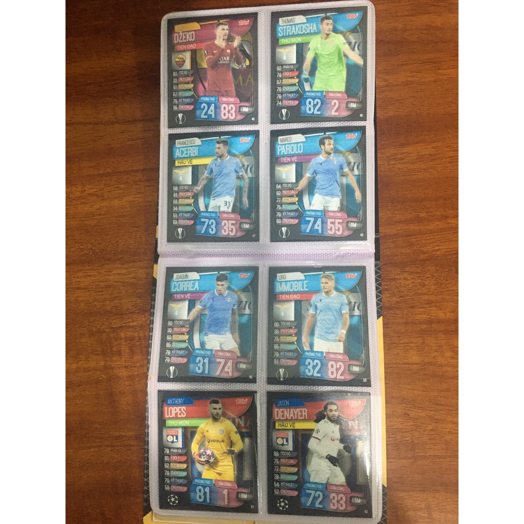 Bộ Sưu Tập 66 Thẻ Cầu Thủ In Album Match Attax Extra 2019-20